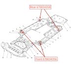 For Maserati Quattroporte Ghibli Levante Front Jack Stand Pad OEM 670034356