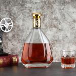 Super Flint Glass Brandy XO Bottle 200ml 375ml 500ml 700ml 1000ml Clear for