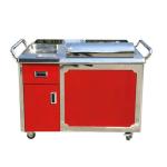 Restaurant Mobile Freestanding Teppanyaki Grill Table