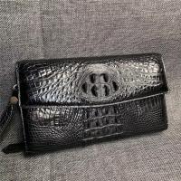 Buy cheap Authentic True Alligator Leather Men Wristlets Envelop Purse Genuine Exotic product