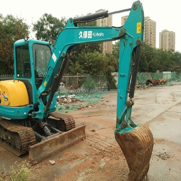Buy cheap Japan quality used excavator Kubota 155 small 5.5 ton mini second hand crawler excavator with blade and breaker line from wholesalers