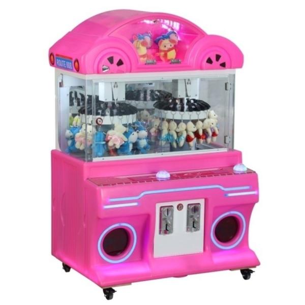 Customized 110V/220V Coin Operated Mini Claw Machine 2 Players Lucky Planet Clip