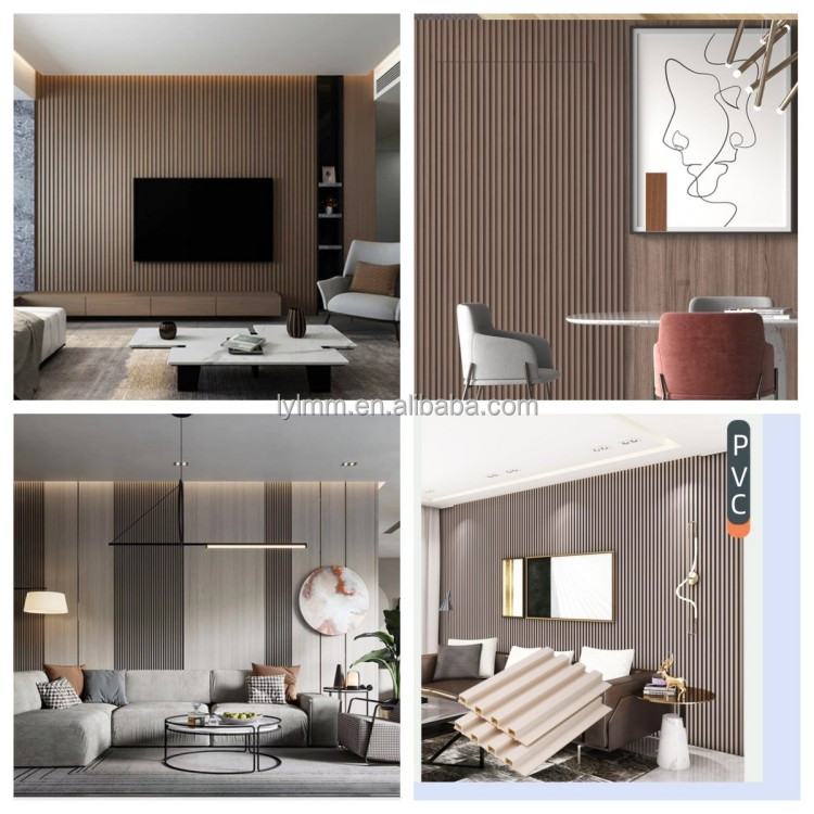2.9m Length WPC Fence Panel Customized Color for Mall Interior Decoration