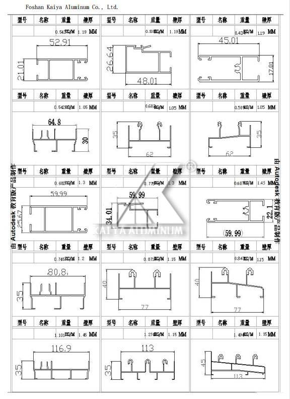 6060 6063 Square Aluminium Extrusion Profiles For Doors Windows