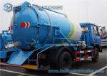 180hp 4x2 Diesel Vacuum Tank Truck 12000 Liter For Sucking Waste
