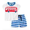 Buy cheap Summer print short sleeve t shirt sets cotton baby boys clothes from wholesalers