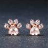 Buy cheap Adorable Look Children's Animal Footprints Stud Earrings In 925 Sterling Silver Brass from wholesalers