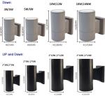 Waterproof round outdoor wall lamp & exterior wall lighting IP65 outside wall