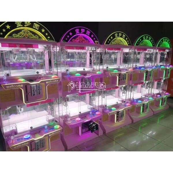 Coin Operated Games Arcade Kids Game Transparent Glass Small 4 Players Mini Claw Crane Machine Prizes