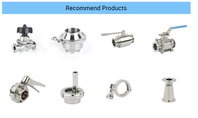 SS304 S/s 316 Tri Clamp One Way Ball Valve Sanitary Food Grade Three Piece 3A CE