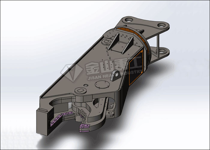 360 Degree Rotation Hydraulic Scrap Metal Sheet Cutting Shear For Excavator