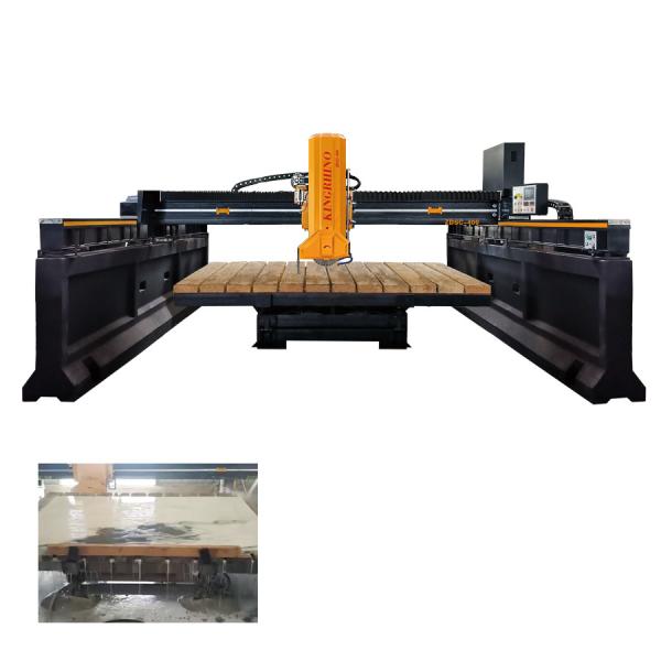 Buy cheap 15kw 5100kg PLC Bridge Saw Cutter for Marble Quartz Sintered Stone from wholesalers