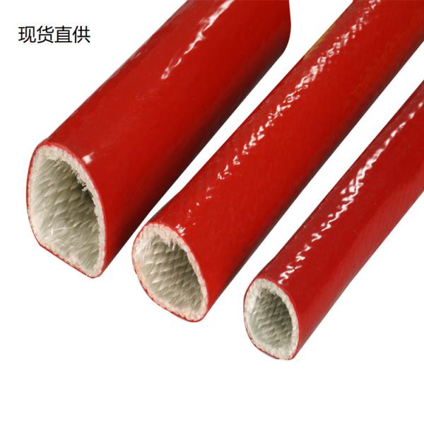 Buy cheap Soft Elastic Fiberglass Insulation Sleeving High Temperature Silicone Wire Sleeve from wholesalers