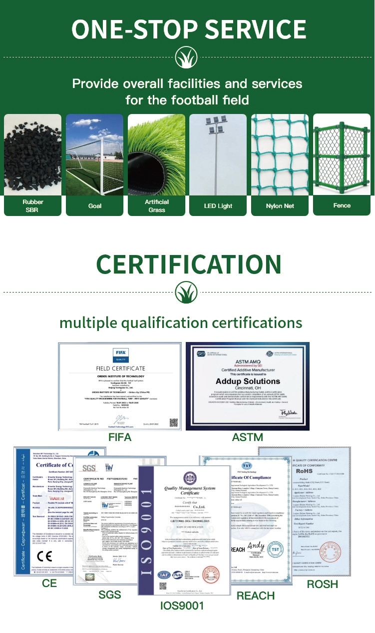 Weather Resistant Realistic Synthetic Turf for Soccer Stadiums High Performance Natural Looking Artificial Football Grass