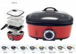 Time Efficient Non Stick Multi Cooker Enhance Natural Food Flavors Round Shape