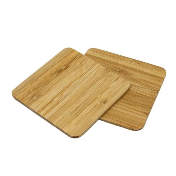 Buy cheap 3mm Square Cold Drinks Bamboo Cup Coasters For Hot Beverage from wholesalers