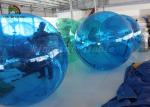 Blue 1.0 mm PVC Or TPU Water Walking ball /Water Ball With CE Approved Air Pump