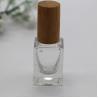 Buy cheap square Nail Polish Bottle Bamboo Cap Make up Cosmetic Glass Bottle Empty Bottle from wholesalers