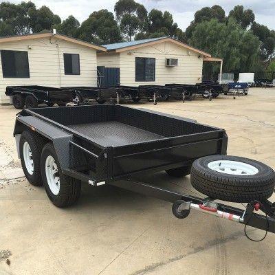 Buy cheap High Side 10x6 Flatbed Tandem Box Trailer With Full Checker Plate from wholesalers