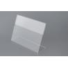 Buy cheap Clear Acrylic Menu Sign Holders For Shop Display , Weather resistant from wholesalers