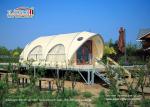 Hard Pressed Aluminum Alloy Frame Luxury Glamping Tents 15 Years Life Span