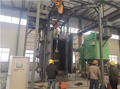 Buy cheap 800X1100mm Hanger Type Shot Blasting Machine Castings Surface Treatment from wholesalers
