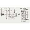 Buy cheap Push on SMP Female 2 Holes Flange Mount Connector from wholesalers