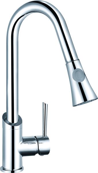 Buy cheap Chrome Kitchen Sink Monobloc Taps 390Mm Height Long Lasting from wholesalers