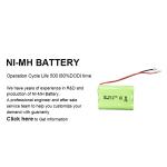 3.6v Nickel Rechargeable Battery 600mah 700mah 800mah Nimh Aaa Battery Pack