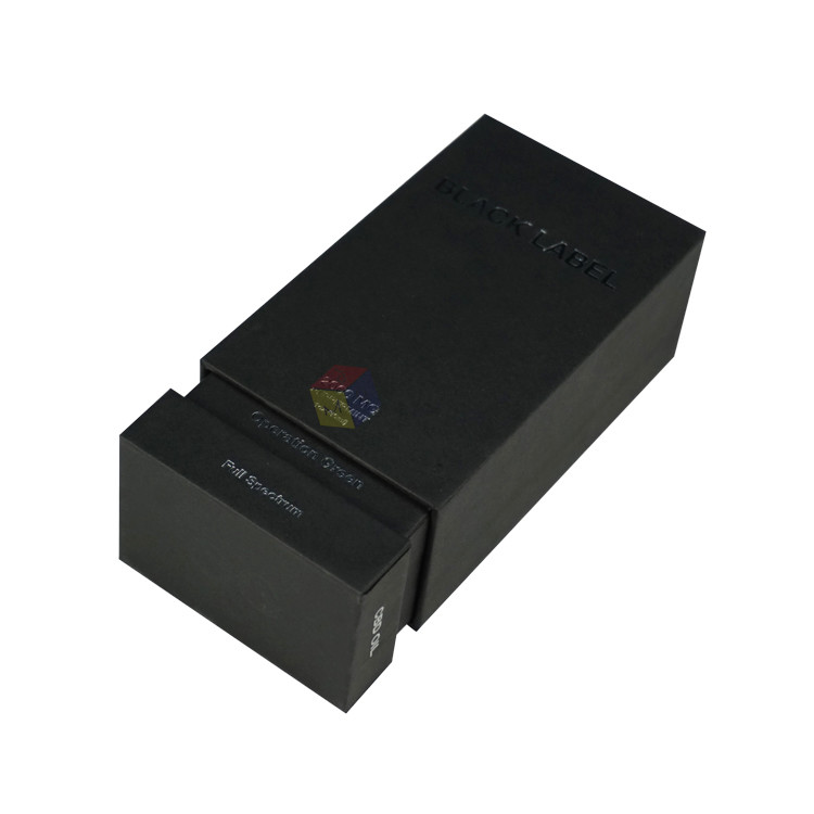 Customized Luxury Rigid Cardboard Paper Boxes For Men'S Perfumes Packaging With EVA Foam Insert