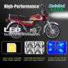 Buy cheap DC12V Blue DRL LED Headlight for CD70 CG125 70cc YAYE Motorcycle 3030SMD White Light from wholesalers