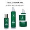 Buy cheap Luxury 100ml Glass Lotion Set Cylindrical Frosted Green For Personal Care from wholesalers