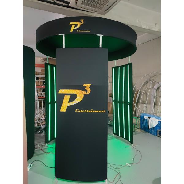 New Design RGB Led Light 360 Photo Booth Backdrop Enclosure For Parties