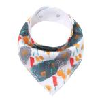 24 Months Organic Cotton Drool Bibs Unisex Newborn Bibs With Adjustable Snaps