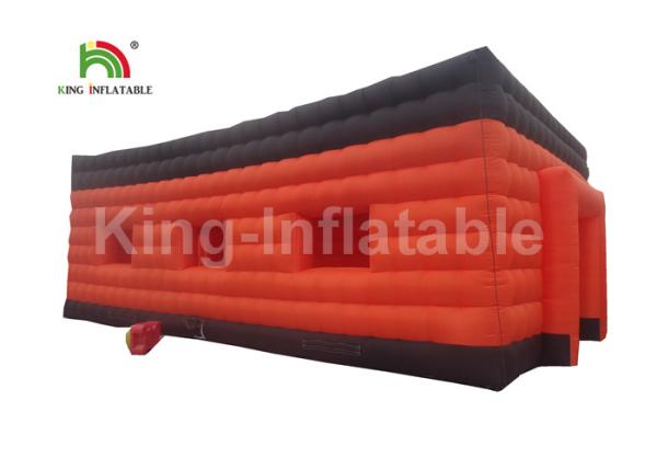 10 * 10m Large Size Red Black Inflatable Event Tent Fire Retardant And