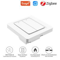 Buy cheap App Control Lifesmart Touch Electrical Zigbee Smart Switch 2 Gang Curtain product