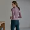 Buy cheap Richee 3/4 Zip Front Long Sleeve Top , Dry Fit Ladies Running Tops Long Sleeve from wholesalers