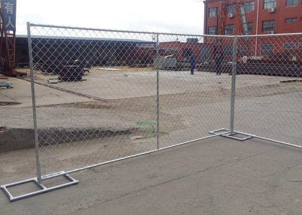 Buy cheap Hot Dipped Galvanized Portable Chain Link Fence Panels 60X50mm Mesh Size from wholesalers