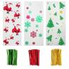 Buy cheap OPP Christmas Cellophane Treat Bags/ Candy Cookie Packaging Bags with Twist Ties from wholesalers