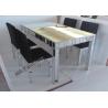 Buy cheap Customized Size Toughened Glass Dining Table , Home Mirrored Dining Furniture from wholesalers