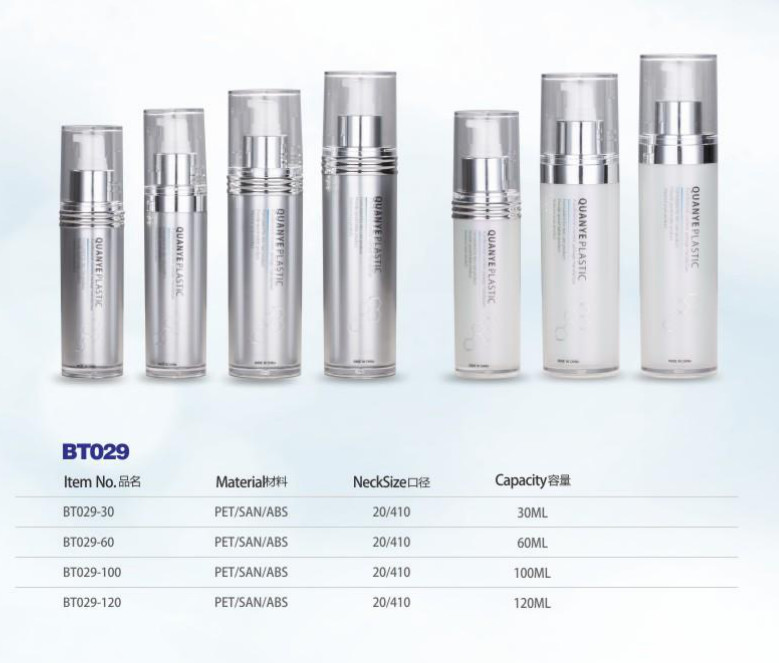 Customlized Plastic Empty Foundation Bottle For Cream Packaging , Empty Foam Pump Bottles BT029
