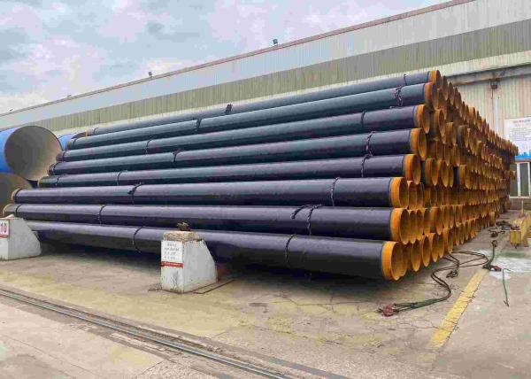 Buy cheap 3LPE Coated SSAW Steel Pipe DN50 - DN2200 3 Layer Polyethylene Coated Pipe from wholesalers