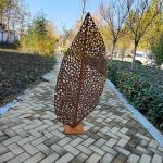 Rustic 2.5ft Corten Steel Artwork SGS Metal Garden Ornaments