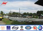 8m 5KN Q345 Electric Steel Transmission Poles Galvanization 30m / S Wind Speed