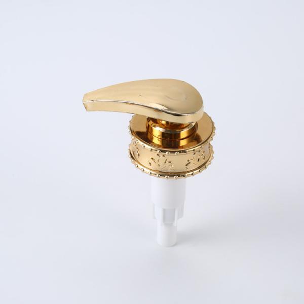 Buy cheap 4 cc/T Cosmetic Lotion Pump Shampoo Bottle Aluminum Gold Dispenser Pump from wholesalers