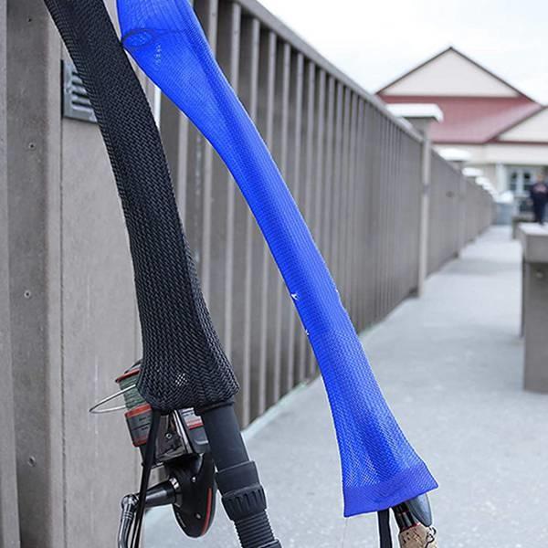 Buy cheap 30 X 1900mm Fishing Rod Sleeve Rod Cover Braided Mesh Rod Protector Pole Gloves from wholesalers