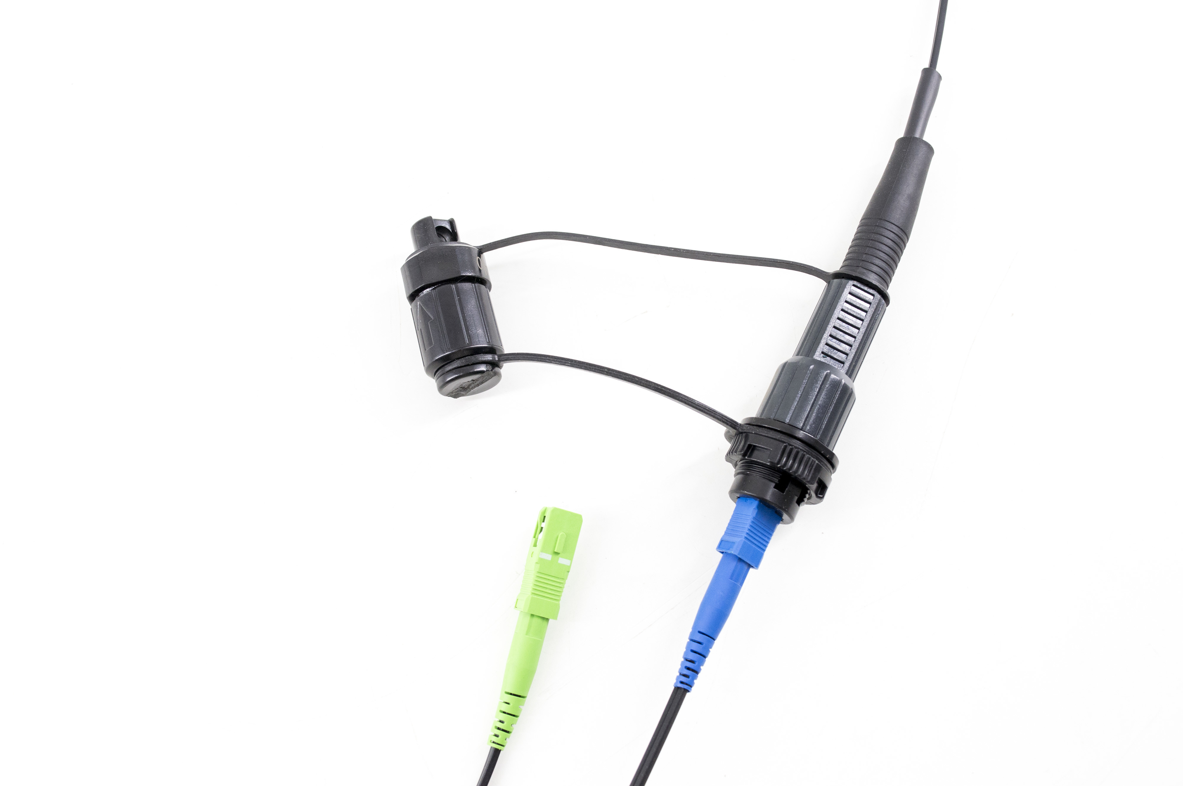 Pre Connectorized Drop Optical Cable Assembly G657A2 LSZH With Customized Length