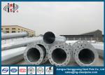 Polygonal Transmission Q355 Steel Tubular Pole With Climbing Rung For Distributi