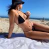 Buy cheap Nylon Lycra women bikini swimsuits S M L XL 90% Cotton 10% Fabric from wholesalers