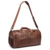 Buy cheap MingLu Waterproof Brown PU Leather Duffle Bag Male Duffle Bag Fashionable from wholesalers